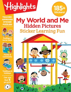 Front cover_My World And Me Hidden Pictures Sticker Learning Fun