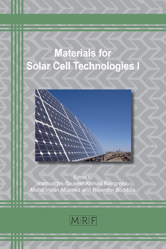 Couverture_Materials for Solar Cell Technologies I