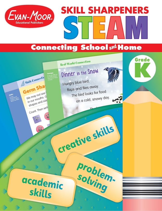 Front cover_Skill Sharpeners: STEAM, Kindergarten Workbook
