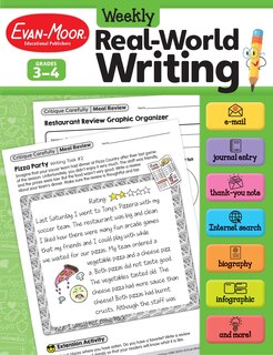 Front cover_Weekly Real-World Writing, Grade 3 - 4 Teacher Resource