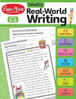 Front cover_Weekly Real-World Writing, Grade 5 - 6 Teacher Resource