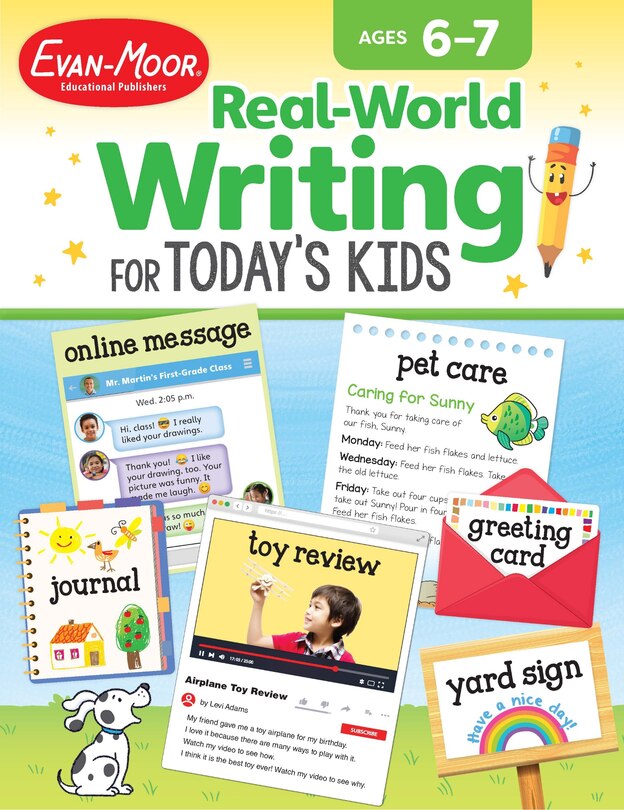 Front cover_Real-World Writing for Today's Kids, Age 6 - 7 Workbook