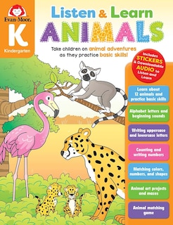 Front cover_Animals, Kindergarten Workbook