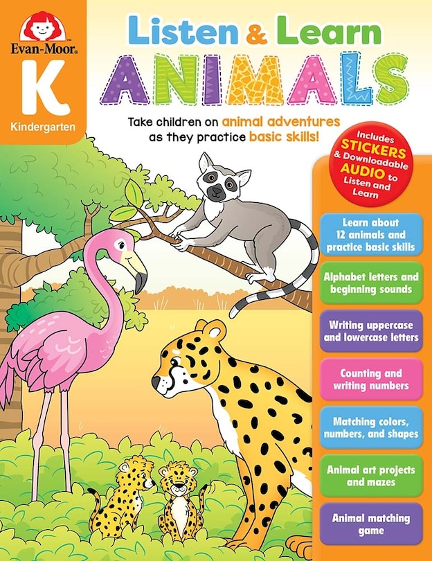 Front cover_Animals, Kindergarten Workbook