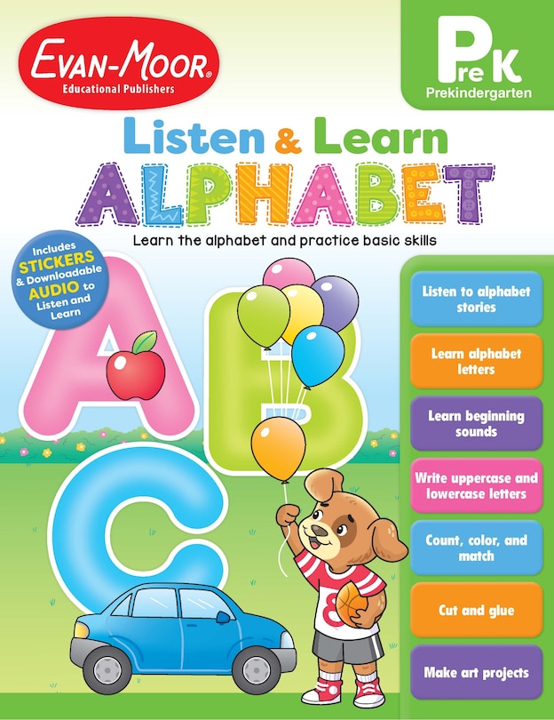 Couverture_Listen and Learn: Alphabet, Grade Prek