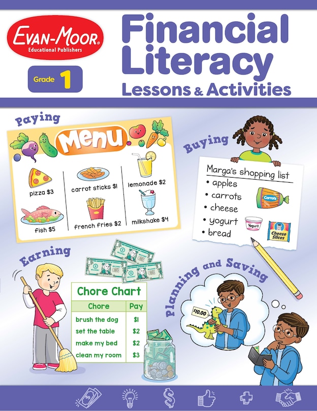 Front cover_Financial Literacy Lessons and Activities, Grade 1 Teacher Resource