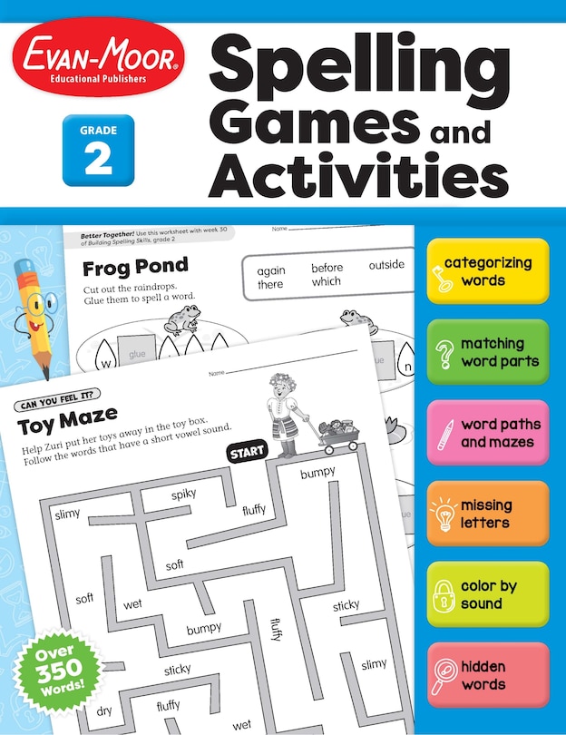Front cover_Spelling Games and Activities, Grade 2 Teacher Resource