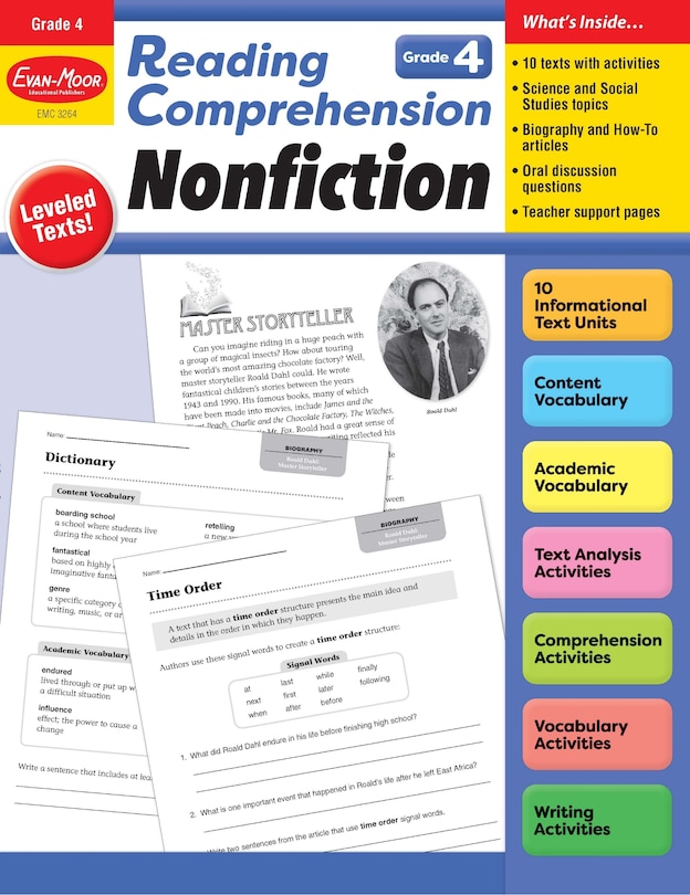 Front cover_Reading Comprehension: Nonfiction, Grade 4 Teacher Resource