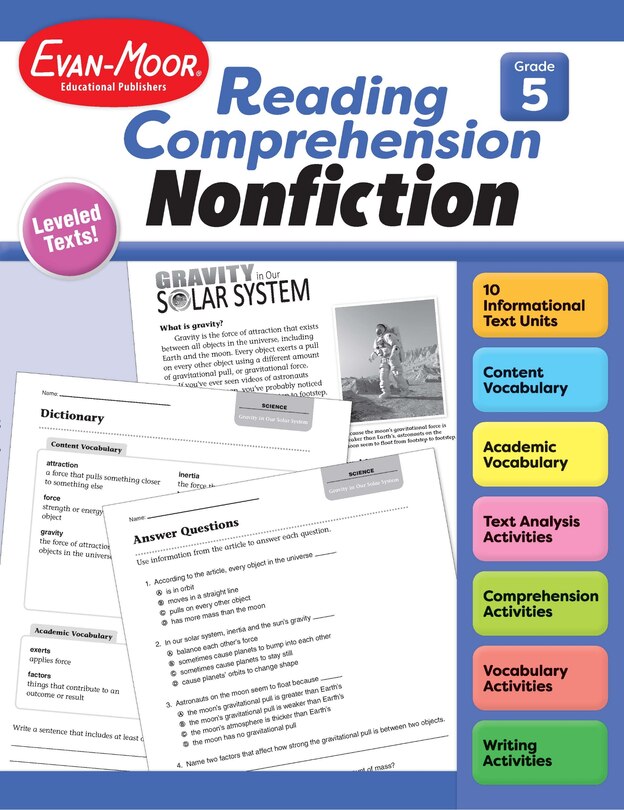Front cover_Reading Comprehension: Nonfiction, Grade 5 Teacher Resource