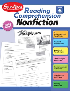 Couverture_Reading Comprehension: Nonfiction, Grade 6 Teacher Resource
