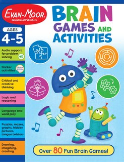 Front cover_Brain Games and Activities, Age 4 - 5 Workbook