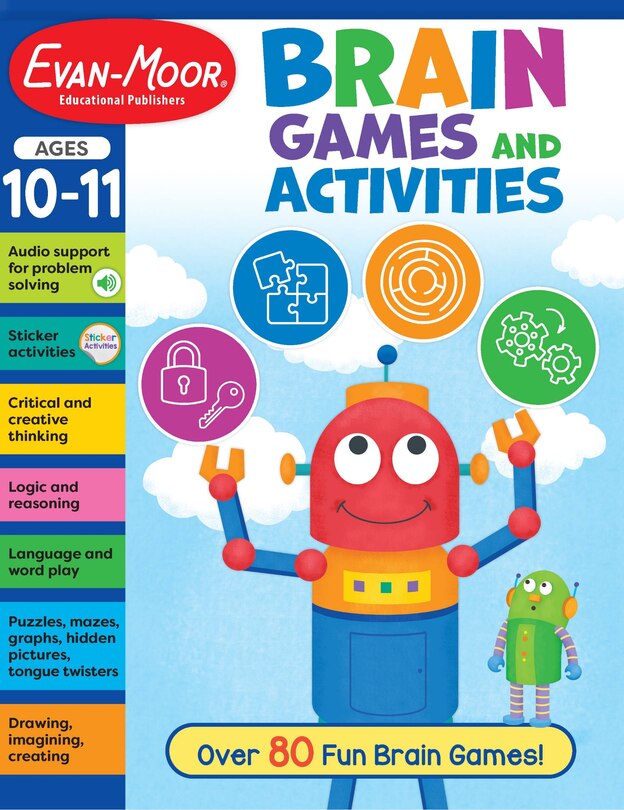 Front cover_Brain Games and Activities, Age 10 - 11 Workbook