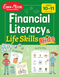 Front cover_Financial Literacy and Life Skills for Kids, Age 10 - 11 Workbook