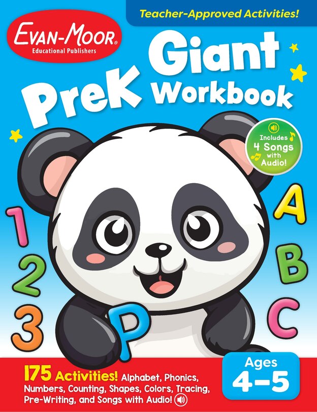 Front cover_Giant PreK Workbook, Age 4 - 5