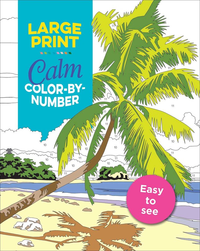 Front cover_Large Print Calm Color-by-number