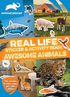 Front cover_Animal Planet: Real Life Sticker and Activity Book: Awesome Animals