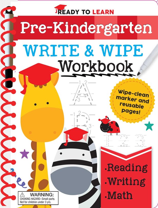 Front cover_Ready to Learn: Pre-Kindergarten Write and Wipe Workbook