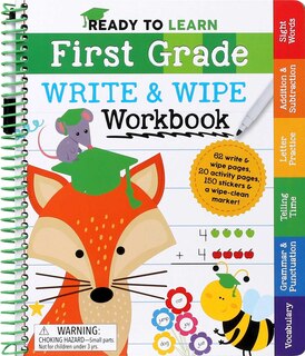 Front cover_Ready to Learn: First Grade Write and Wipe Workbook