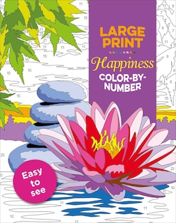 Front cover_Large Print Happiness Color-by-number