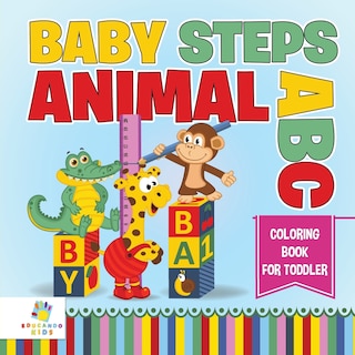 Front cover_Baby Steps Animal ABC Coloring Book for Toddler