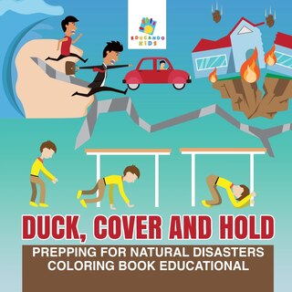Couverture_Duck, Cover and Hold Prepping for Natural Disasters Coloring Book Educational