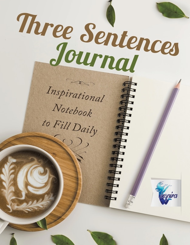 Three Sentences Journal Inspirational Notebook to Fill Daily