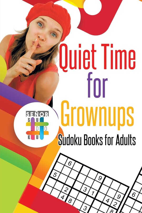Front cover_Quiet Time for Grownups Sudoku Books for Adults