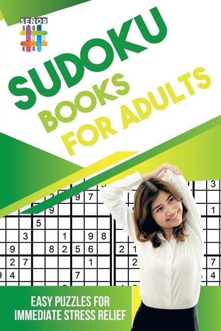 Front cover_Sudoku Books for Adults Easy Puzzles for Immediate Stress Relief
