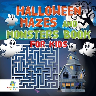 Front cover_Halloween Mazes and Monsters Book for Kids