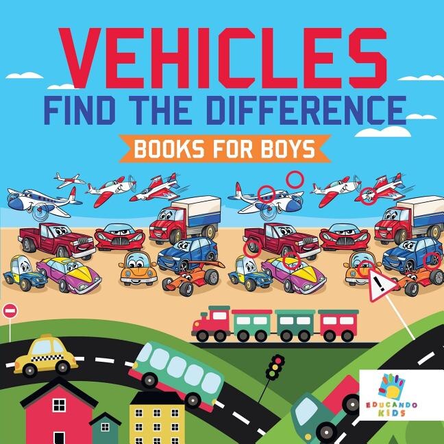Couverture_Vehicles Find the Difference Books for Boys