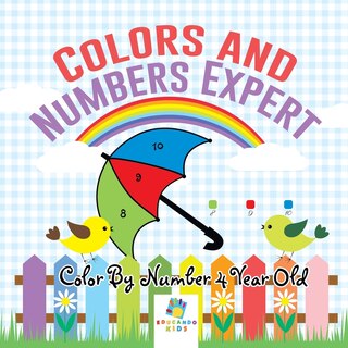 Couverture_Colors and Numbers Expert Color By Number 4 Year Old