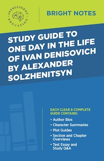 Front cover_Study Guide to One Day in the Life of Ivan Denisovich by Alexander Solzhenitsyn