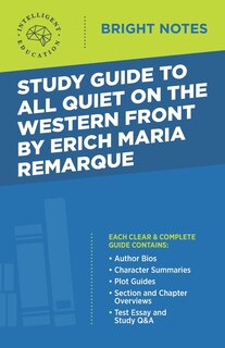 Front cover_Study Guide to All Quiet on the Western Front by Erich Maria Remarque