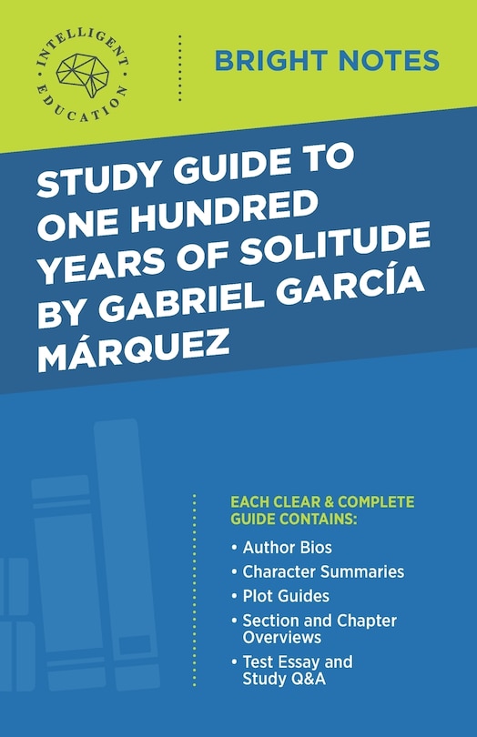 Front cover_Study Guide to One Hundred Years of Solitude by Gabriel Garcia Marquez