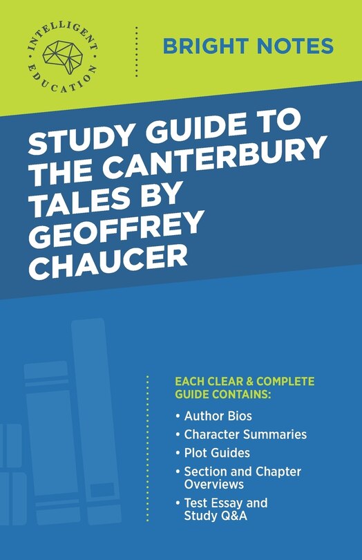 Front cover_Study Guide to The Canterbury Tales by Geoffrey Chaucer