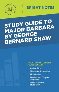 Couverture_Study Guide to Major Barbara by George Bernard Shaw