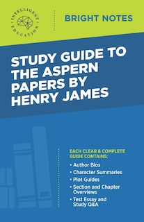 Couverture_Study Guide to The Aspern Papers by Henry James