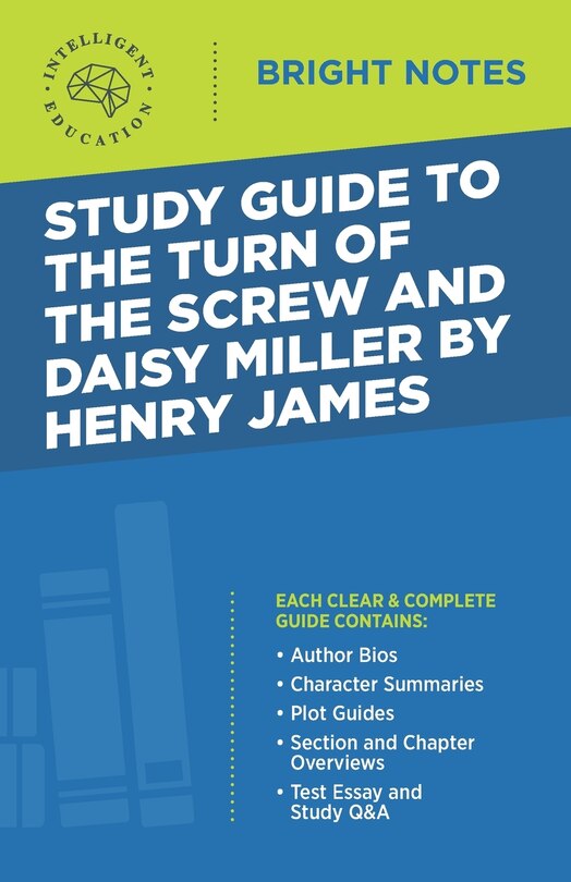 Couverture_Study Guide to The Turn of the Screw and Daisy Miller by Henry James