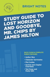 Front cover_Study Guide to Lost Horizon and Goodbye, Mr. Chips by James Hilton