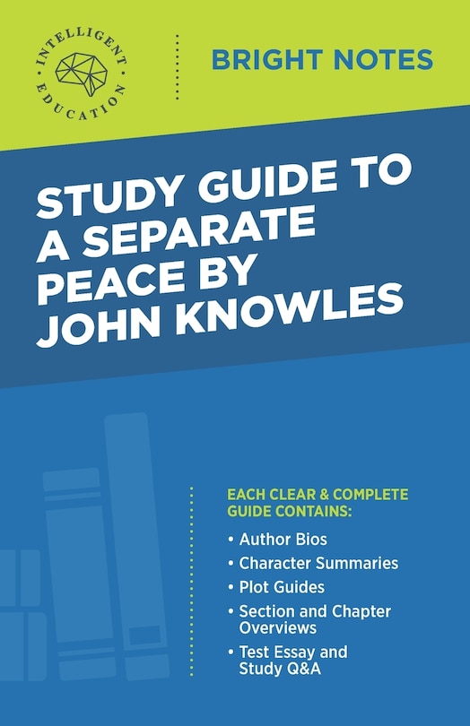 Front cover_Study Guide to A Separate Peace by John Knowles