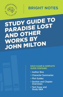 Couverture_Study Guide to Paradise Lost and Other Works by John Milton