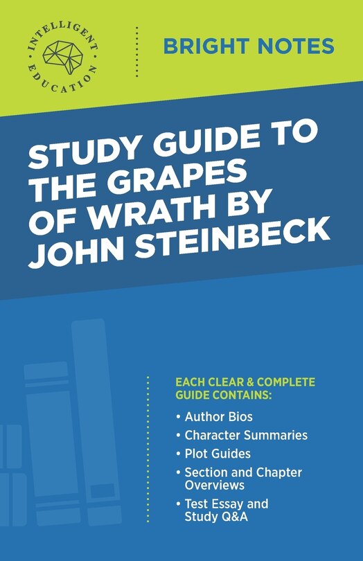 Front cover_Study Guide to The Grapes of Wrath by John Steinbeck