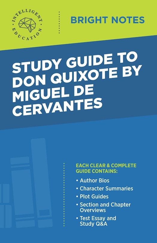 Couverture_Study Guide to Don Quixote by Miguel de Cervantes