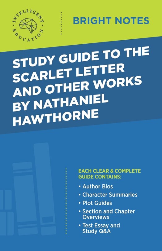 Couverture_Study Guide to The Scarlet Letter and Other Works by Nathaniel Hawthorne