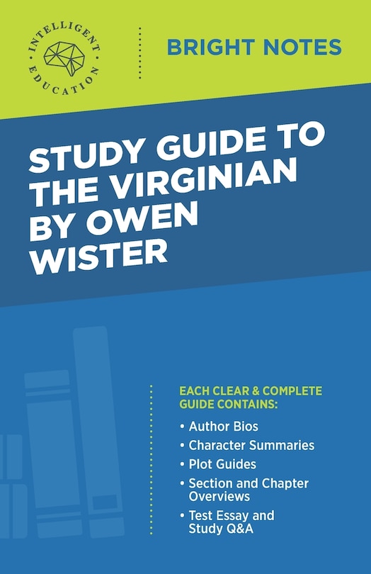 Front cover_Study Guide to The Virginian by Owen Wister
