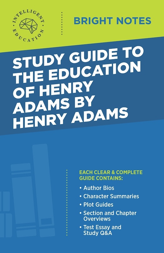 Couverture_Study Guide to The Education of Henry Adams by Henry Adams