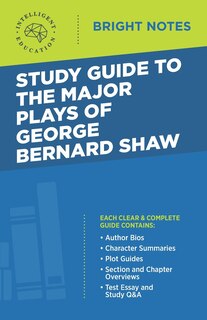 Couverture_Study Guide to The Major Plays of George Bernard Shaw