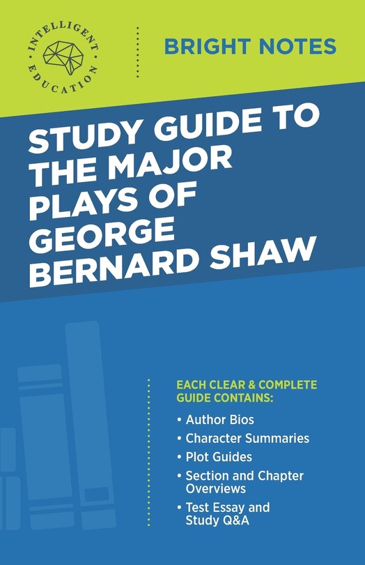 Couverture_Study Guide to The Major Plays of George Bernard Shaw