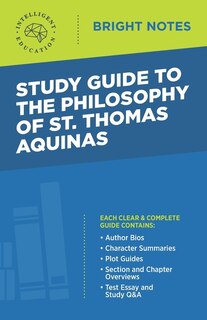 Front cover_Study Guide to The Philosophy of St Thomas Aquinas