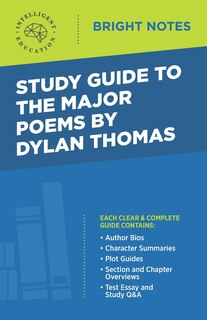 Front cover_Study Guide to the Major Poems by Dylan Thomas